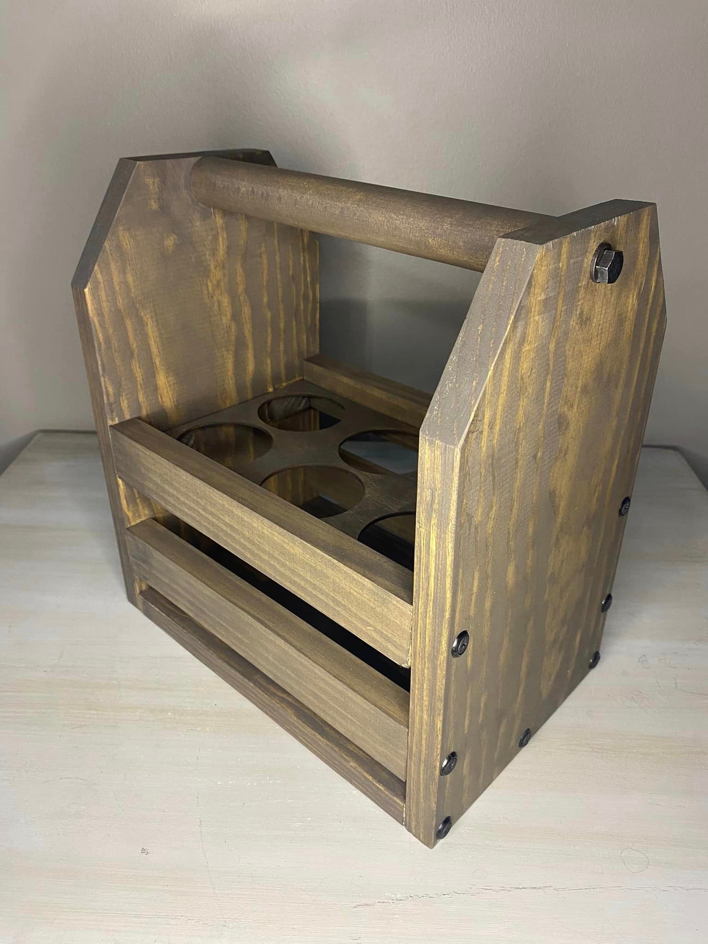 Custom Drink Caddy with Handle Portable 6-Pack Carrier