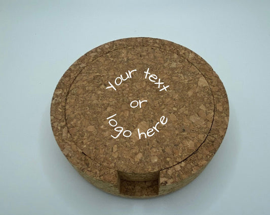 Round Cork Coaster Set of 4