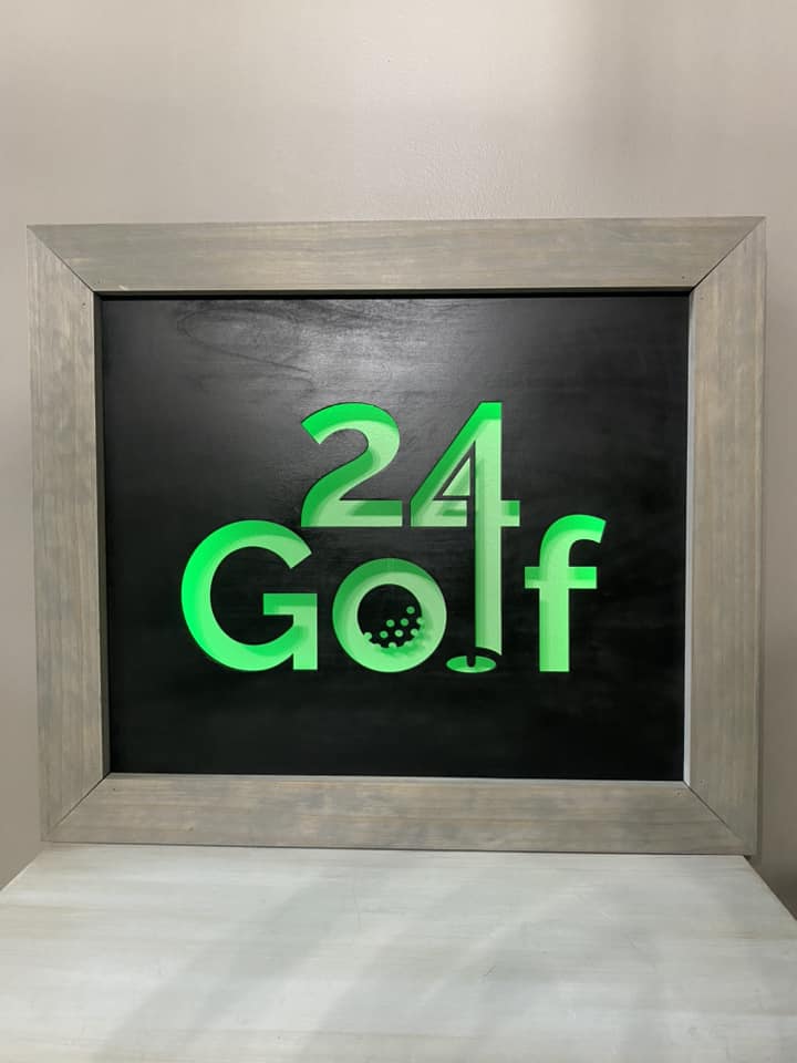 Custom LED Framed Sign