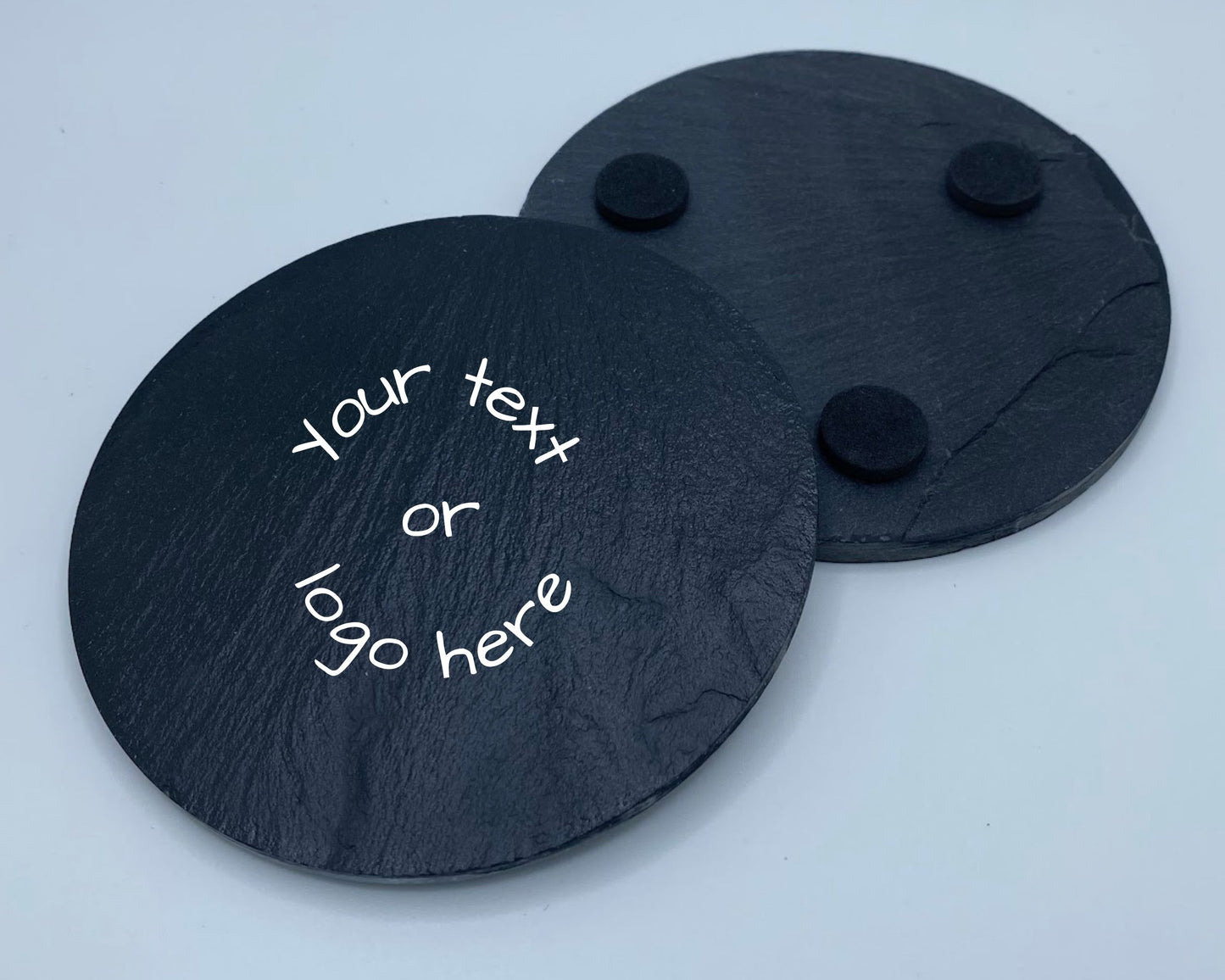 Round Slate Coaster Set of 4